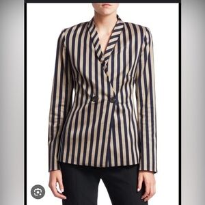 NWT Jonathan Simkhai Structured Stripe Blazer Jacket SIZE 4